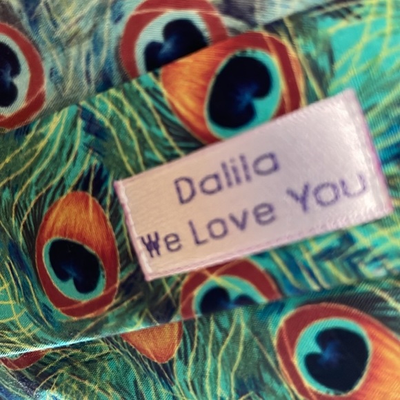 Dalila Peacock Feather Pattern Shirt , by Coton DOuX Paris - Picture 6 of 9